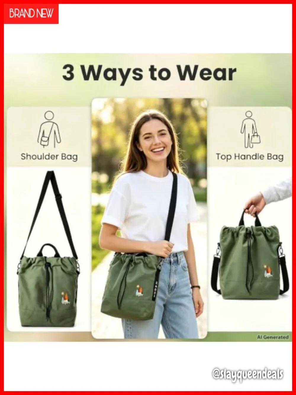 Canvas Hobo Crossbody Handbag Tote Shoulder Bag